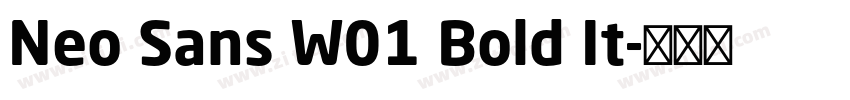 Neo Sans W01 Bold It字体转换